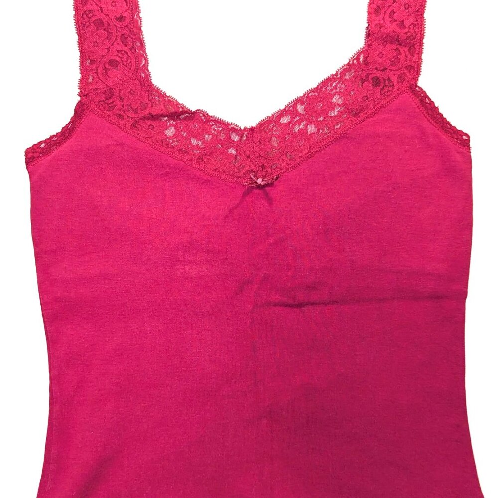 Limited Express, Lace Trim Camisole Tank Top, Women Size M